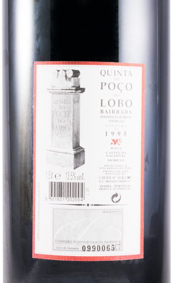 1995 Quinta do Poço do Lobo Reserva tinto 1,5L