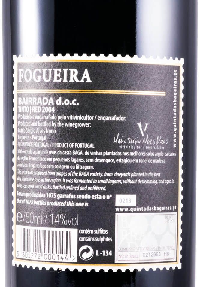 2004 Quinta das Bágeiras Fogueira Baga tinto