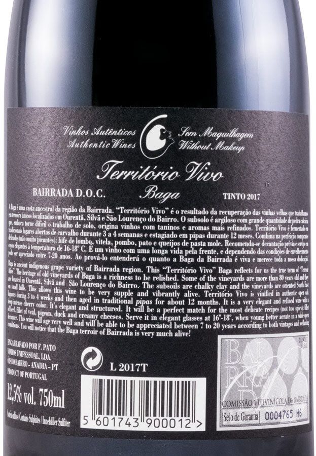2017 Filipa Pato Território Vivo Reserva Especial tinto