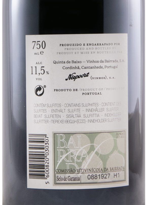 2016 Niepoort Quinta de Baixo Poeirinho Baga tinto
