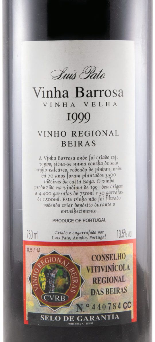 1999 Luís Pato Vinha Barrosa tinto