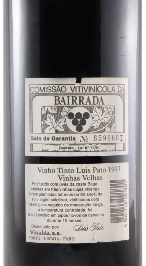 1997 Luís Pato Vinhas Velhas tinto