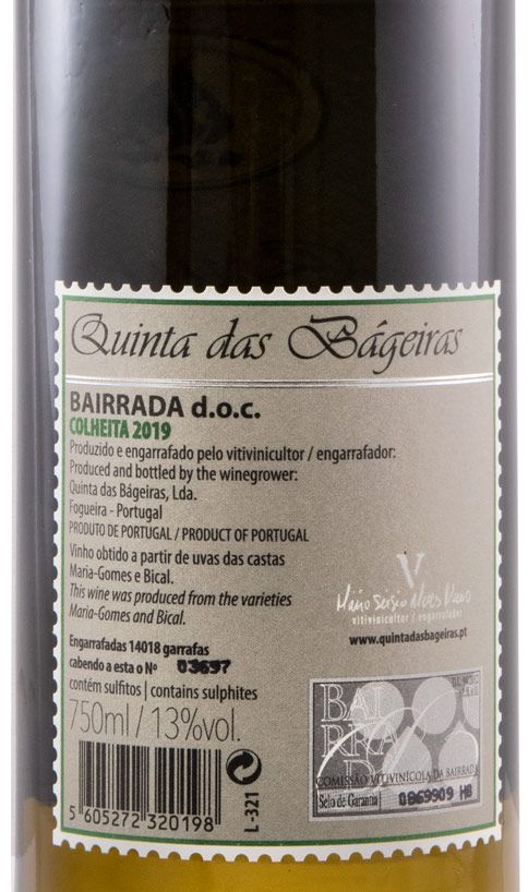 2019 Quinta das Bágeiras branco