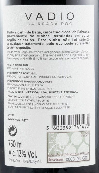 2017 Vadio Baga tinto