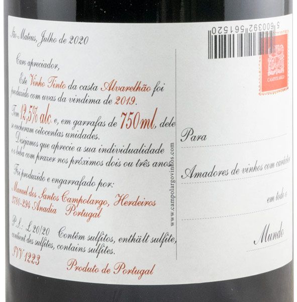 2019 Campolargo Alvarelhão tinto