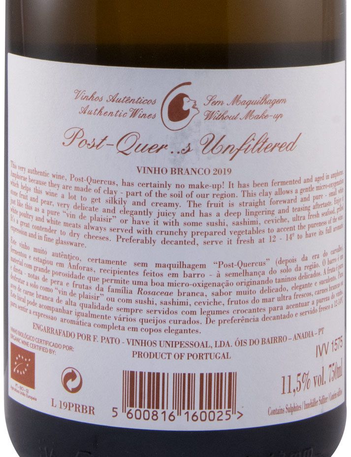 2019 Filipa Pato Post-Quercus Bical organic white