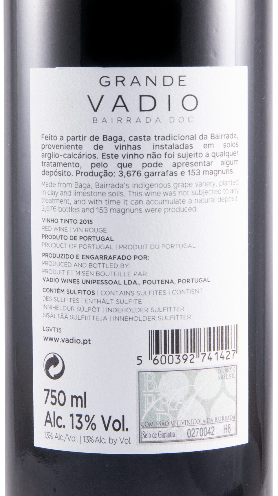 2015 Grande Vadio Baga red