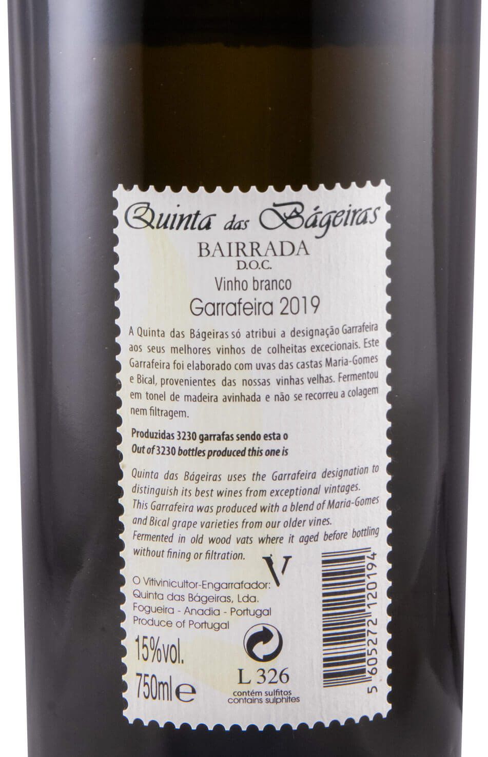 2019 Quinta das Bágeiras Garrafeira branco