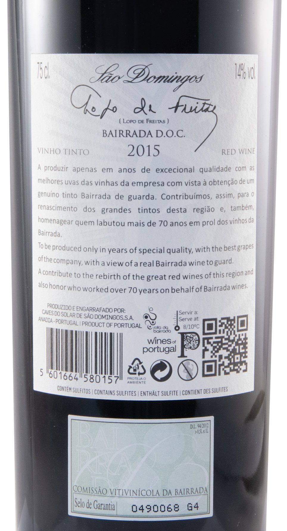 2015 Caves São Domingos Lopo de Freitas red