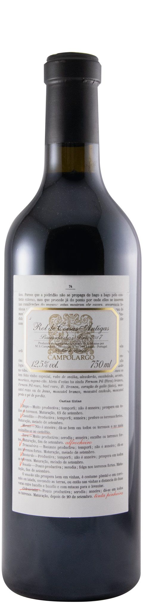 2017 Rol de Coisas Antigas tinto