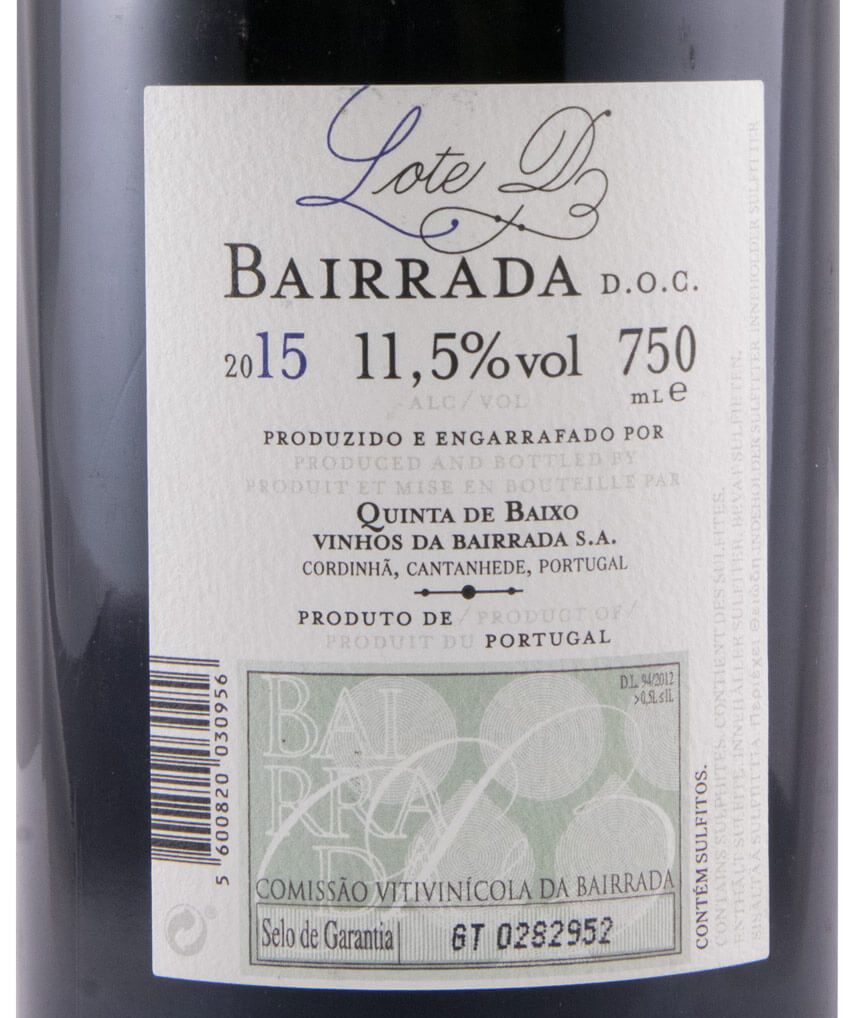 2015 Niepoort Lote D tinto