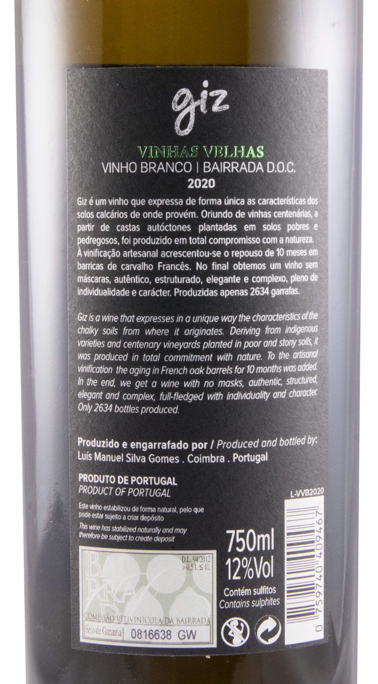 2020 Giz by Luís Gomes Vinhas Velhas white