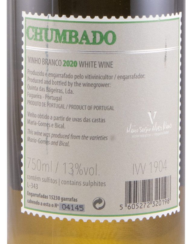 2020 Quinta das Bágeiras Chumbado white
