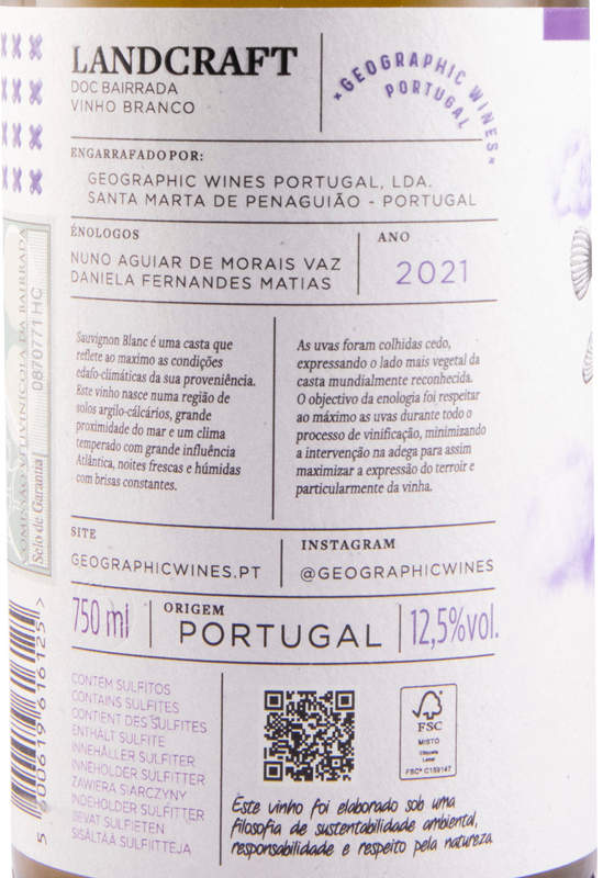 2021 Landcraft Sauvignon Blanc branco