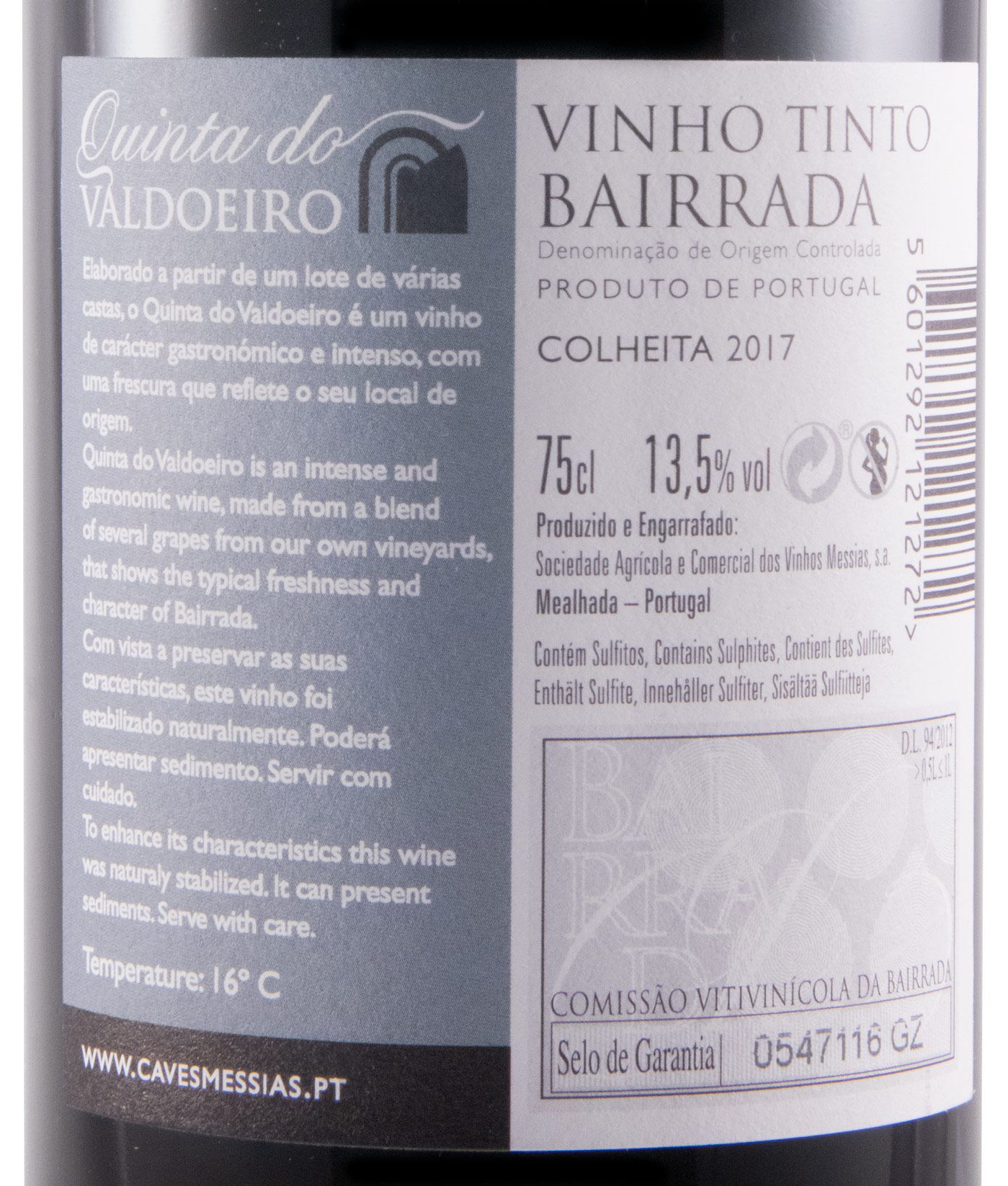 2017 Quinta do Valdoeiro red