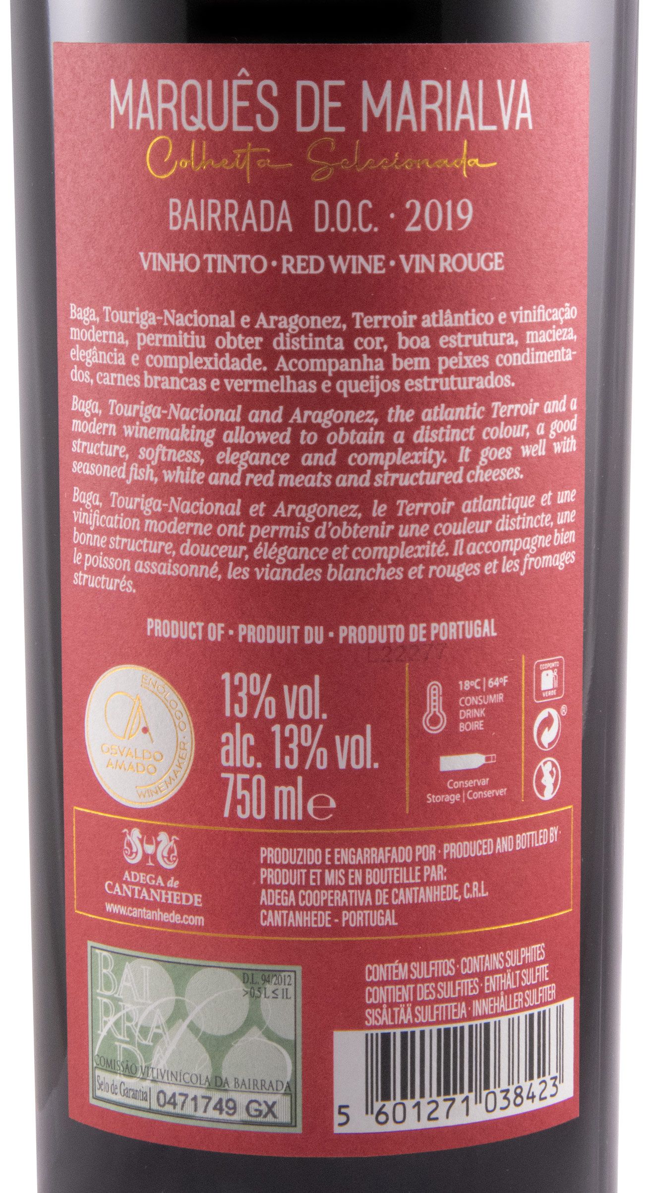 2019 Marquês de Marialva Colheita Seleccionada red