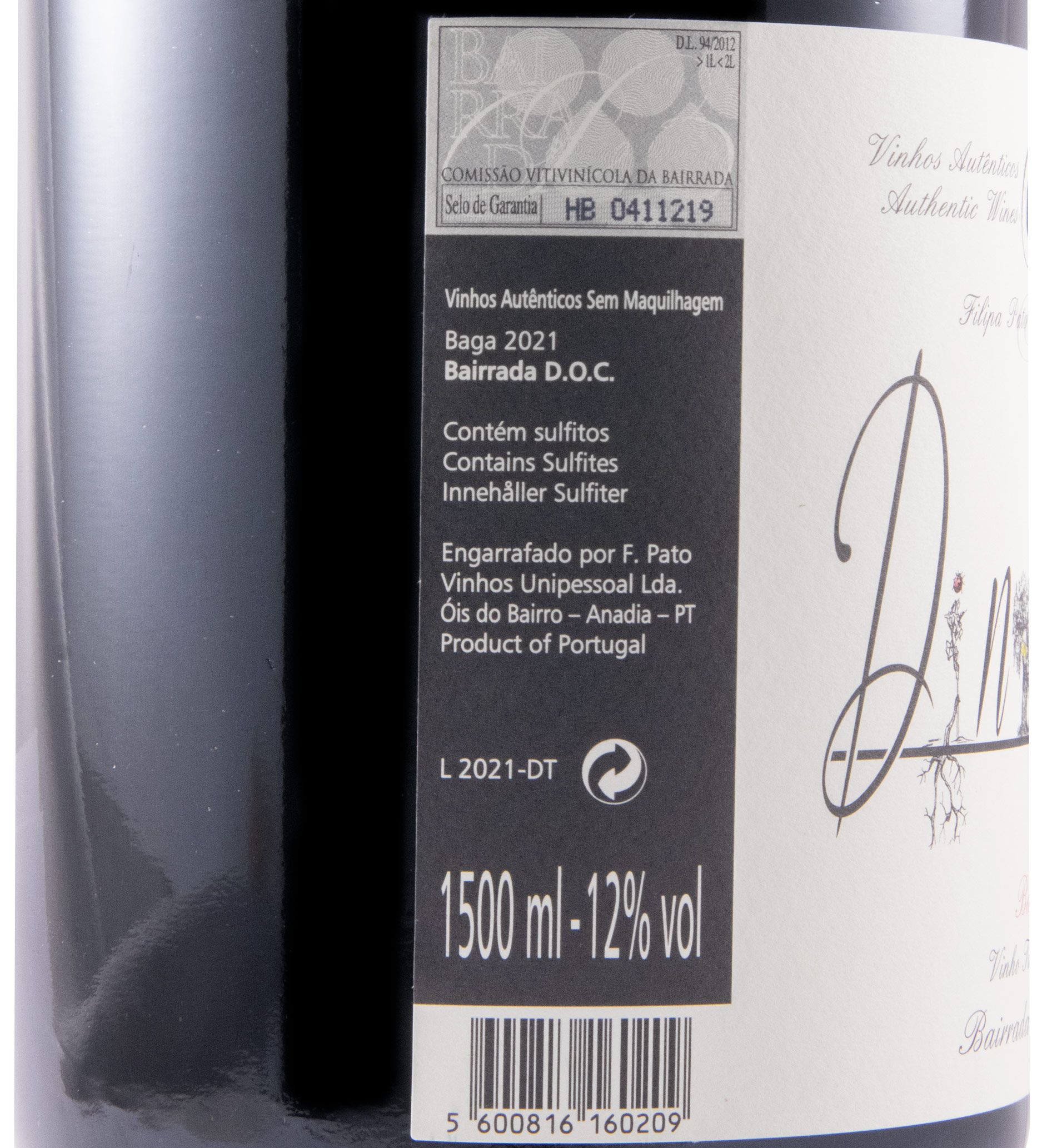2021 Filipa Pato Dinâmica tinto 1,5L