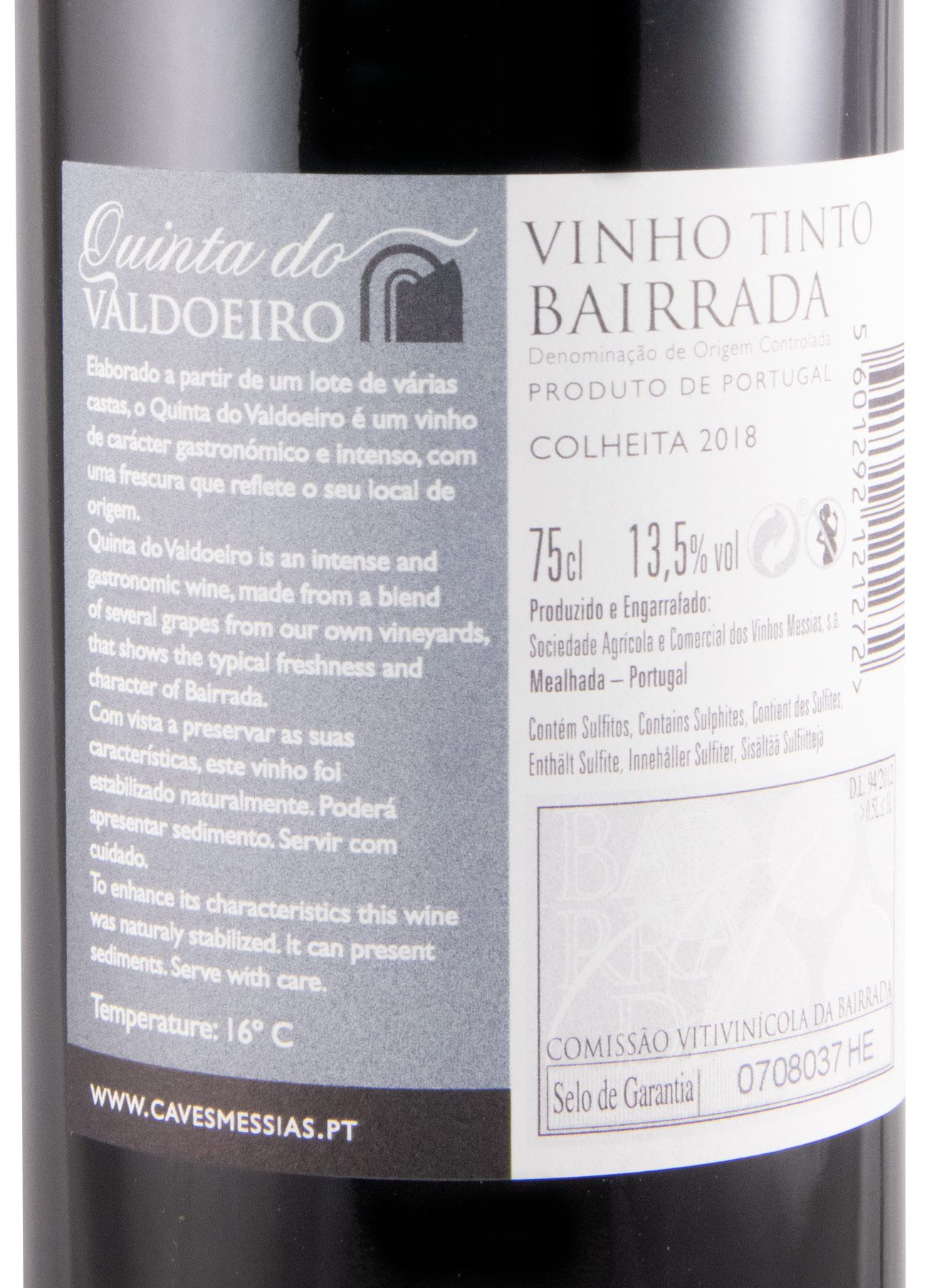 2018 Quinta do Valdoeiro red