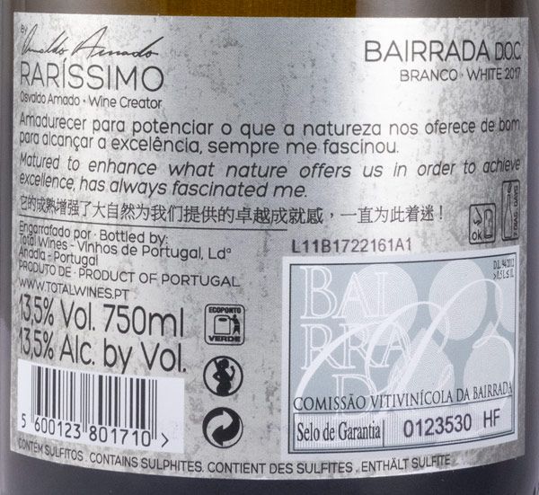 2017 Raríssimo by Osvaldo Amado white