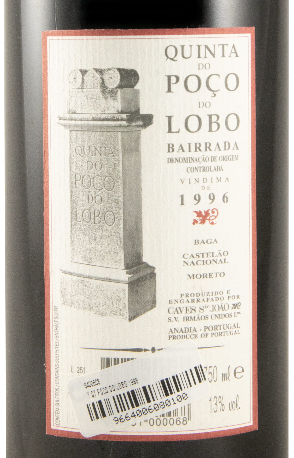 1996 Quinta do Poço do Lobo Reserva red