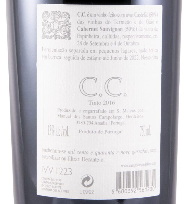 2016 Campolargo C.C. tinto
