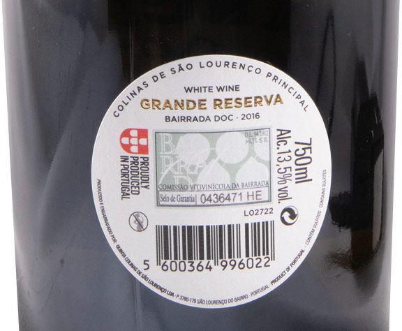 2016 Principal Grande Reserva white