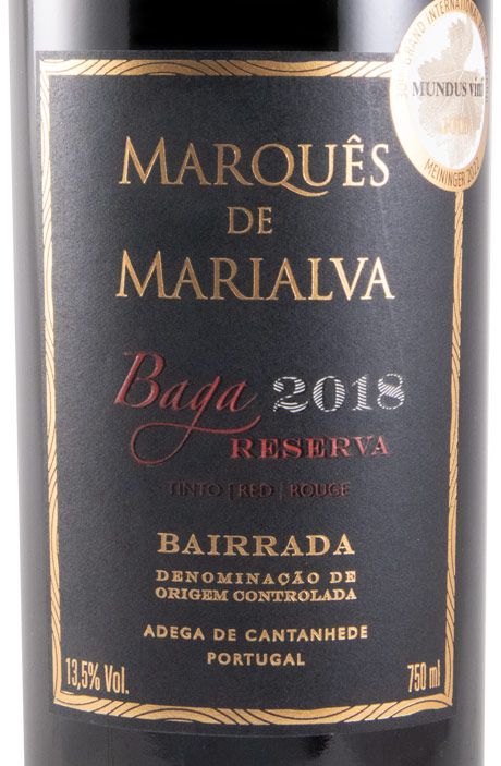 2018 Marquês de Marialva Baga Reserva red