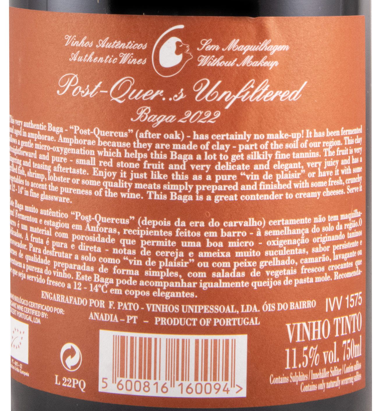 2022 Filipa Pato Post-Quercus Baga tinto