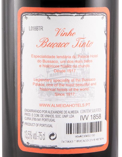 2018 Buçaco Reservado red
