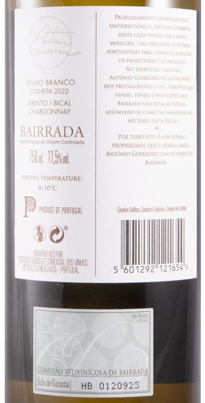 2022 António Guerreiro Bairrada white