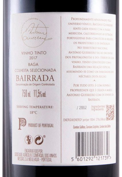2017 António Guerreiro Bairrada Colheita Selecionada tinto