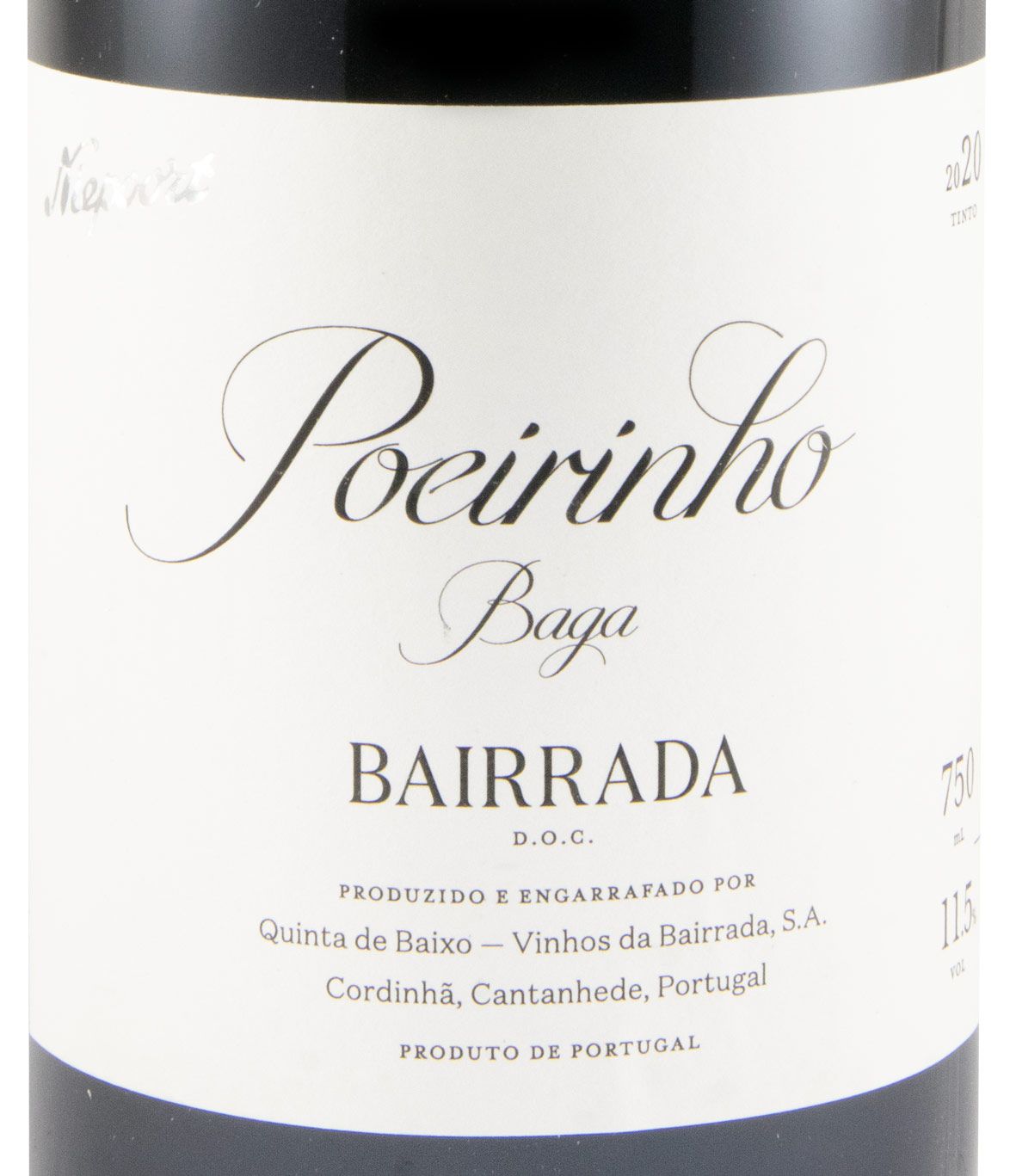 2020 Niepoort Quinta de Baixo Poeirinho Baga organic red