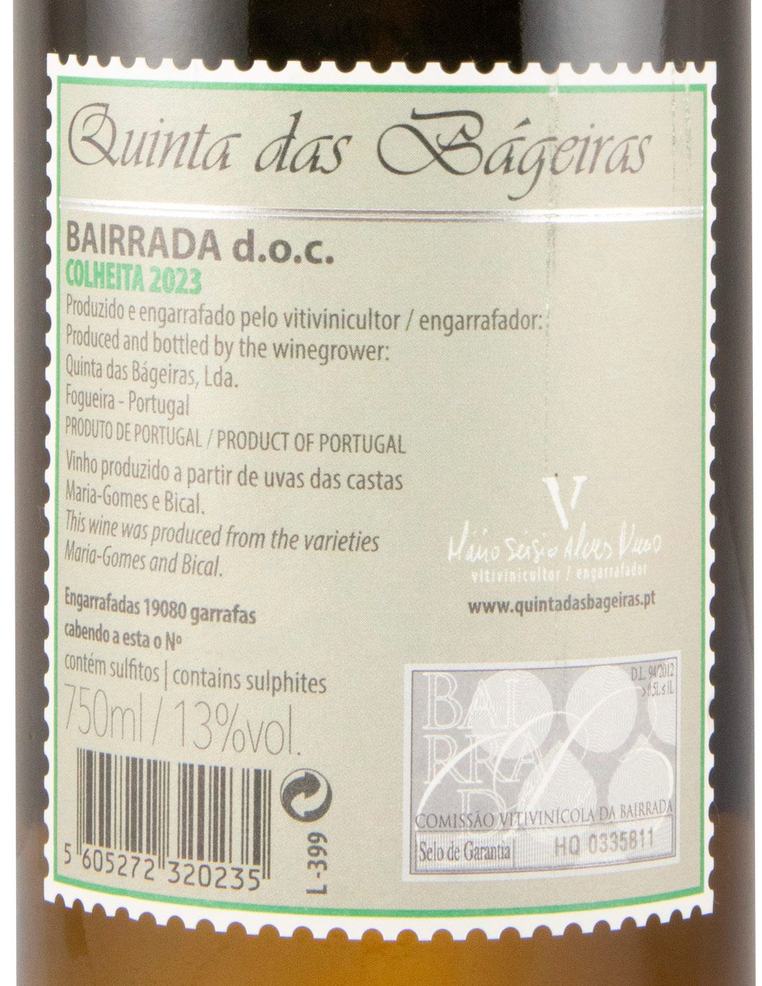 2023 Quinta das Bágeiras white