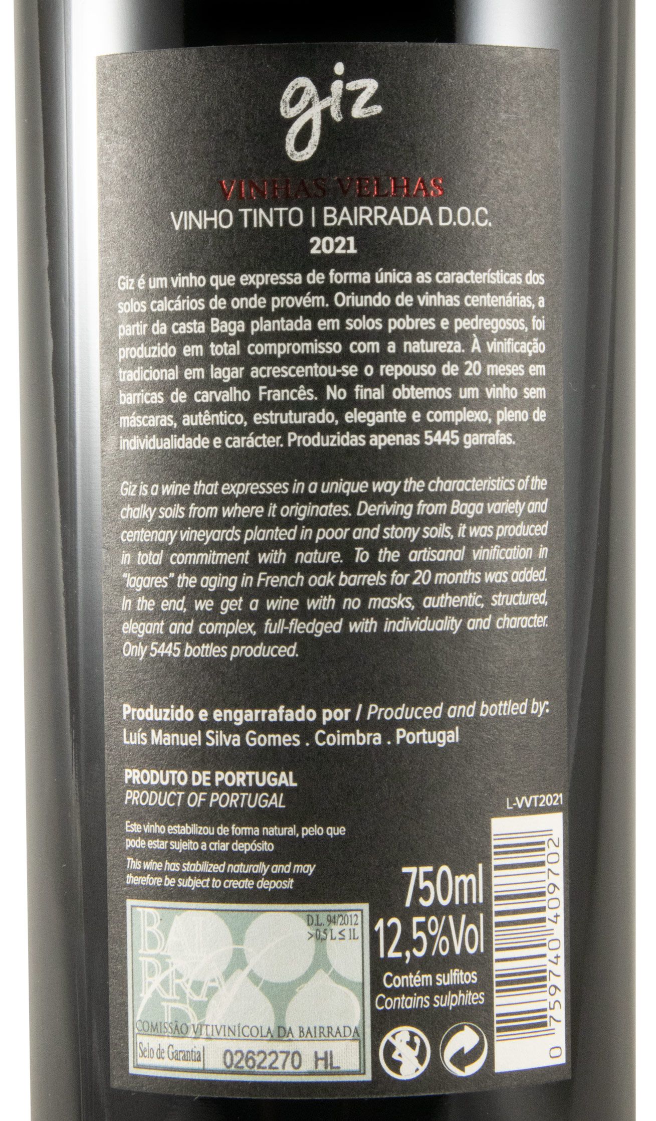 2021 Giz by Luís Gomes Vinhas Velhas red