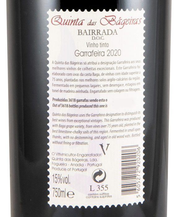 2020 Quinta das Bágeiras Garrafeira tinto