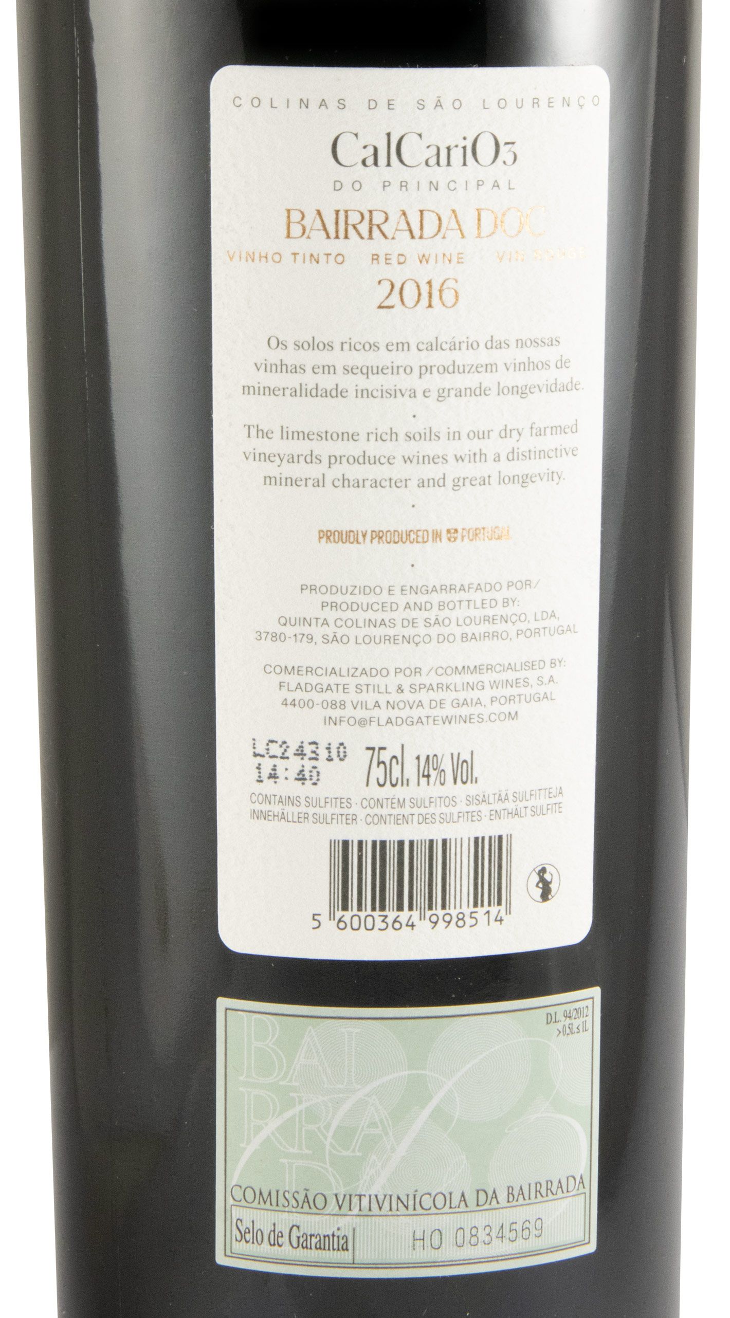 2016 CalCariO3 do Principal tinto