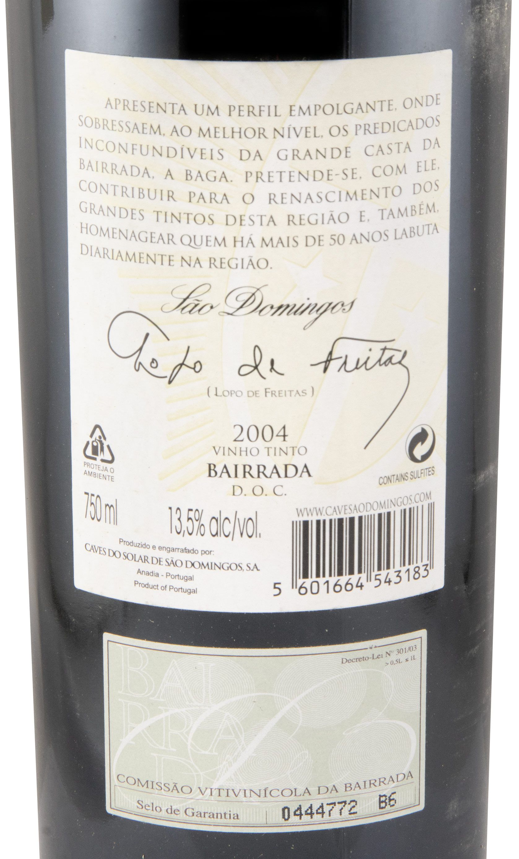 2004 São Domingos Lopo de Freitas tinto