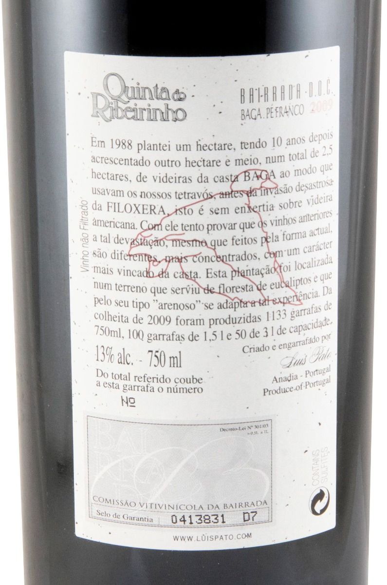 2009 Luís Pato Quinta do Ribeirinho Pé Franco tinto