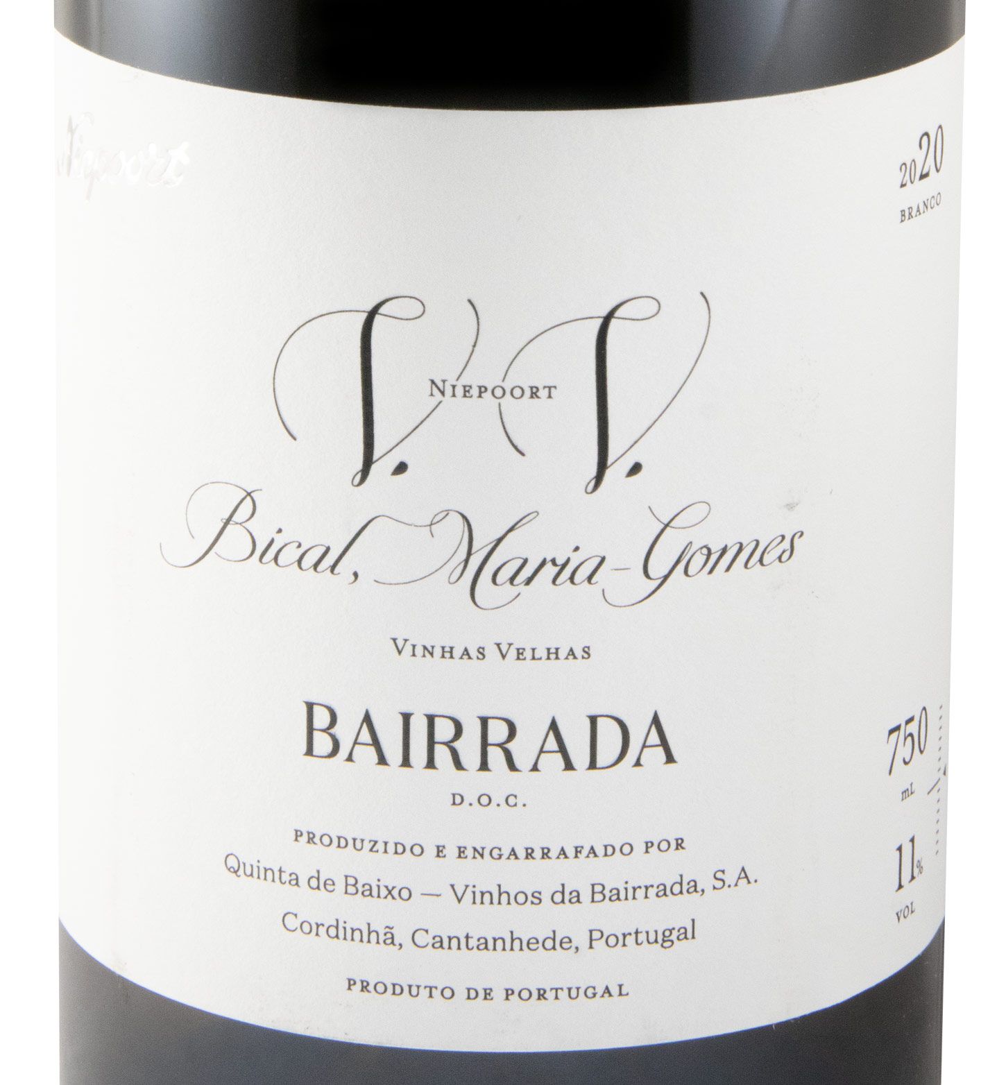 2020 Niepoort Quinta de Baixo Vinhas Velhas biológico branco