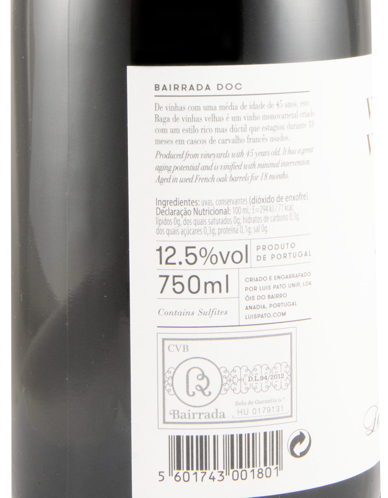 2023 Luís Pato Vinhas Velhas tinto