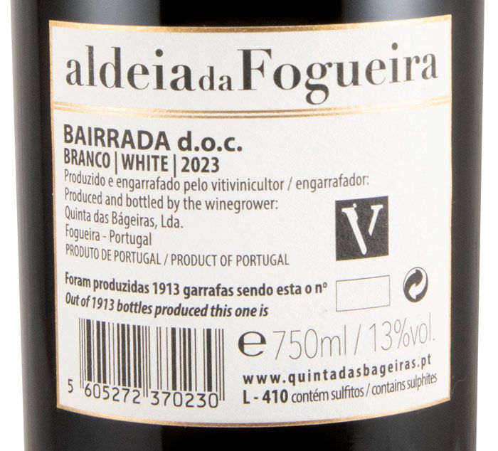 2023 Quinta das Bágeiras Aldeia da Fogueira white