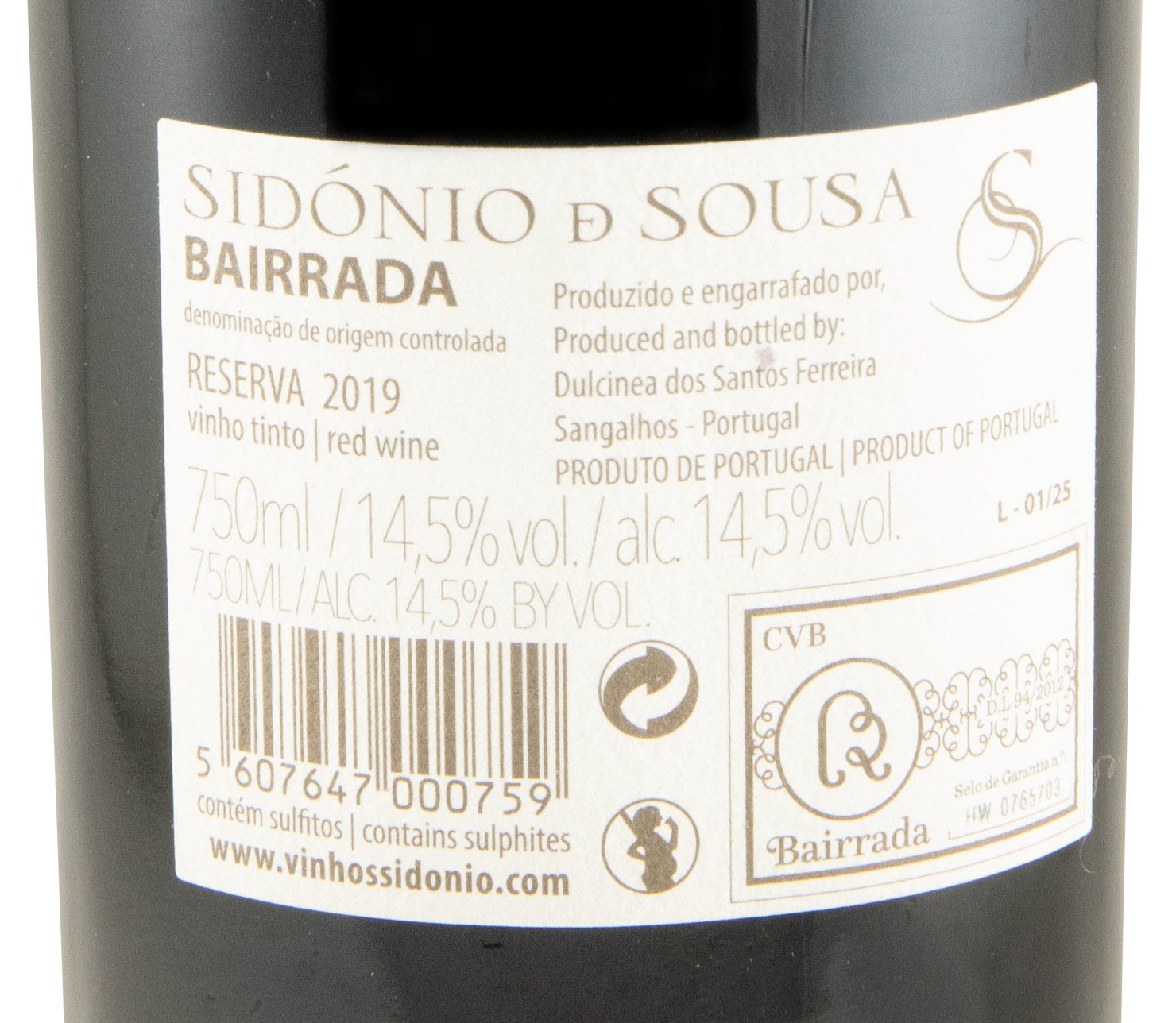 2019 Sidónio Sousa Reserva red