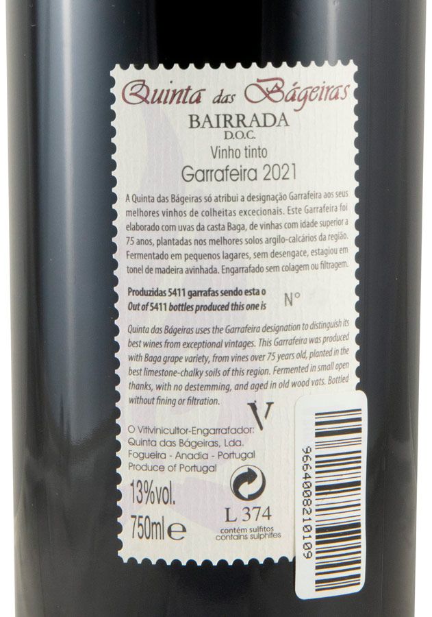 2021 Quinta das Bágeiras Garrafeira tinto