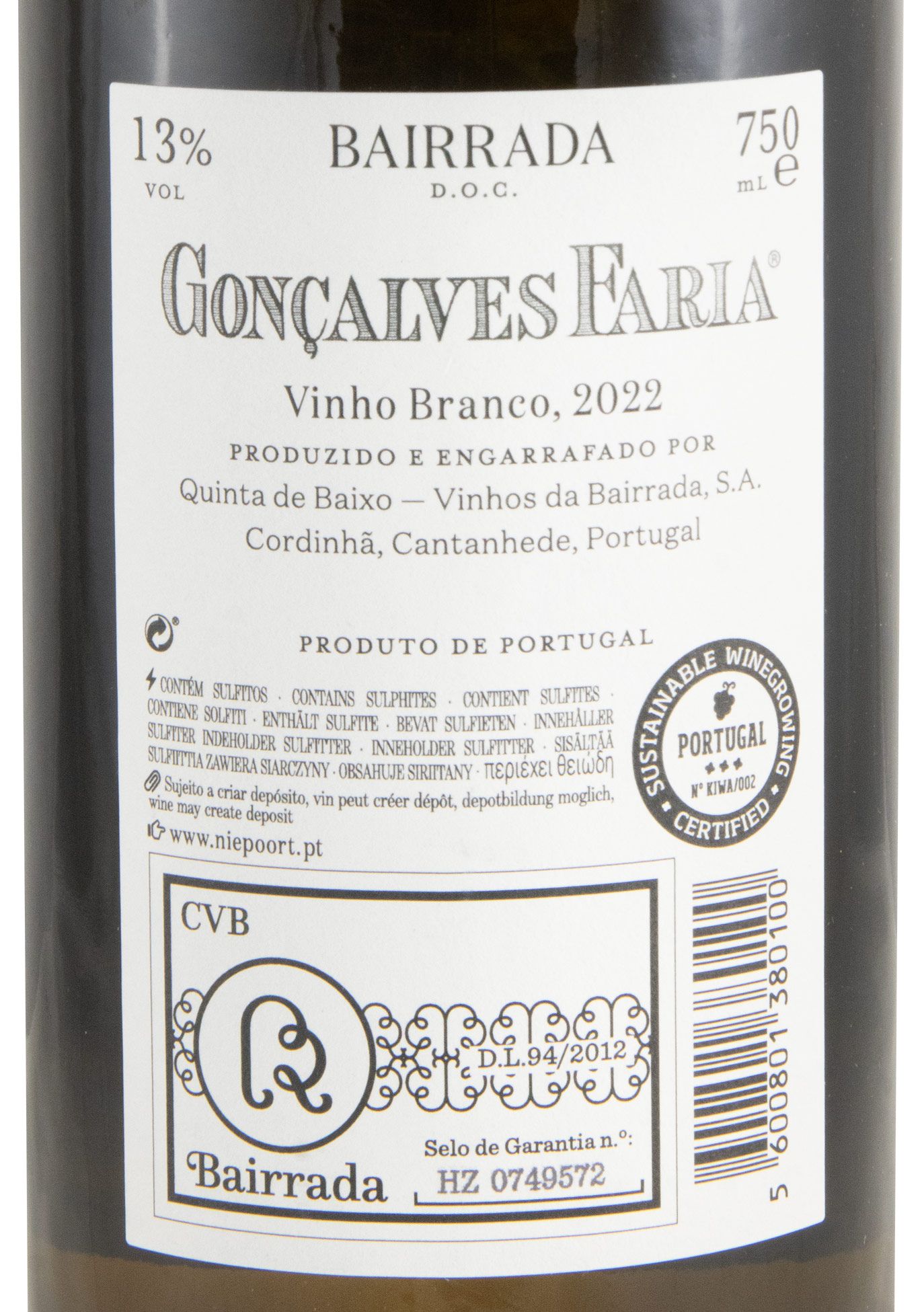 2022 Gonçalves Faria white