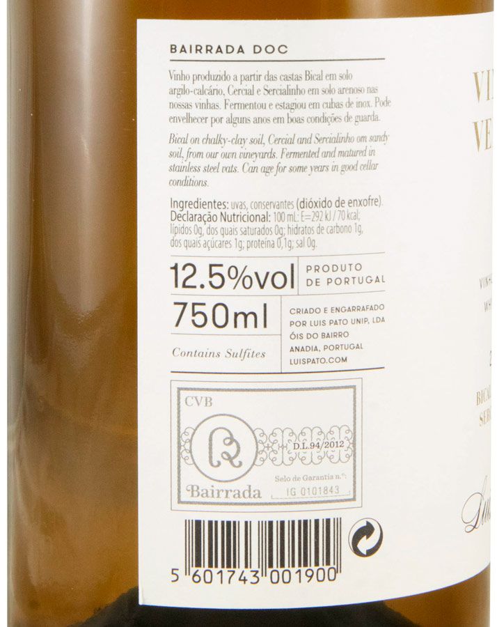 2025 Luís Pato Vinhas Velhas white