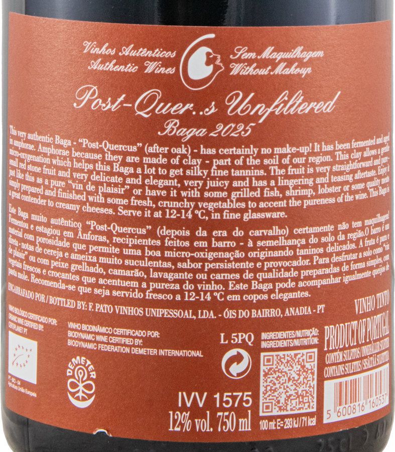 2025 Filipa Pato Post Quercus Baga red