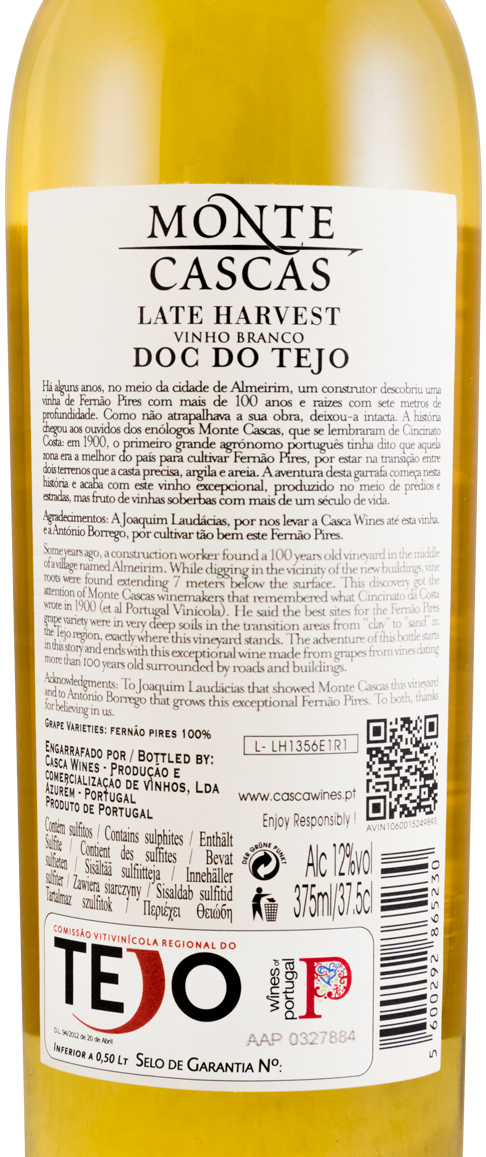 2014 Monte Cascas Vinha da Padilha Late Harvest white 37.5cl