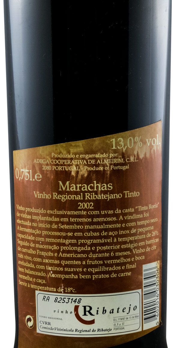 2002 Marachas Tinta Roriz red