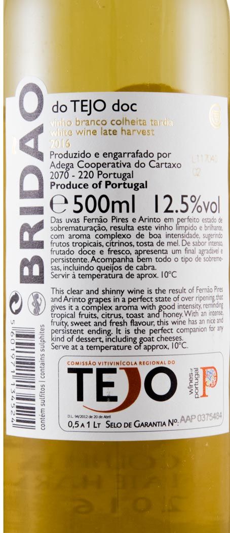2016 Bridão Colheita Tardia branco 50cl