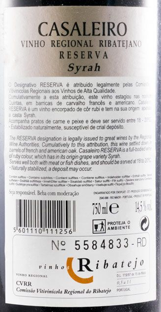 2006 Casaleiro Reserva Syrah red